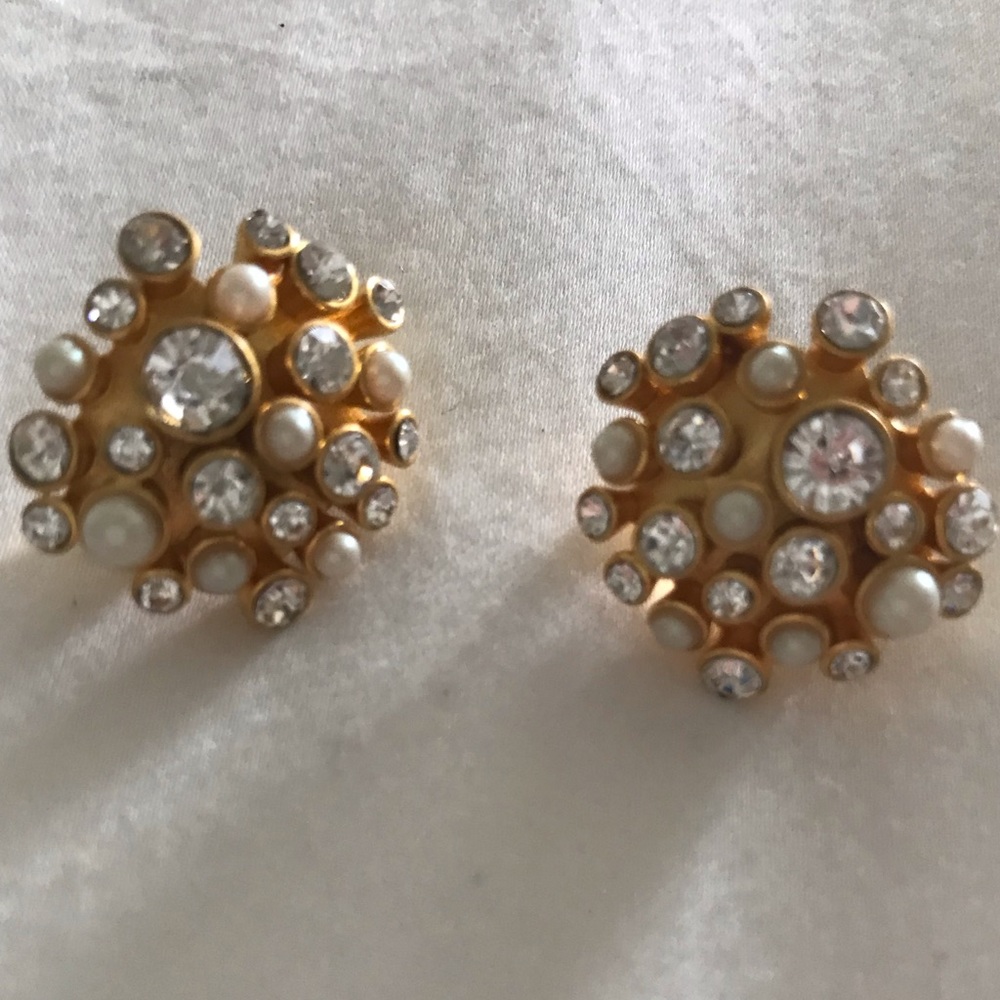 Pearl and Crystal Earrings